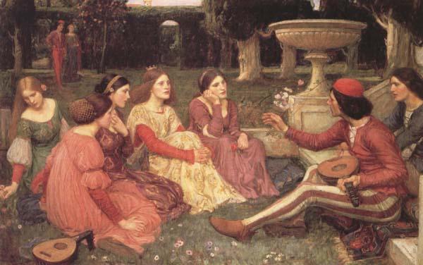 John William Waterhouse A Tale from The Decameron (mk41) Sweden oil painting art